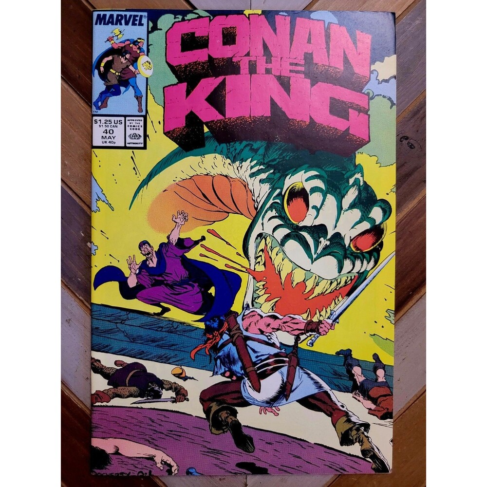 Conan The King #40 (Marvel 1987) "Of Sorcery and Steel" Mike Docherty Art (8.0)